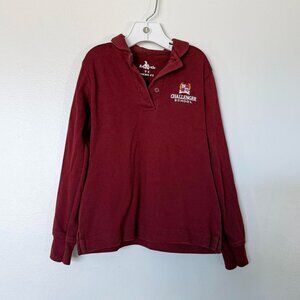 YXS Challenger School polo long sleeve top shirt Becky Thatcher boys uniform